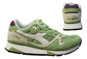 Diadora V7000 Nyl II entrenadores verdes para hombres