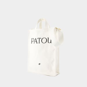 Bolsa de la compra vertical - PATOU - Algodón - Blanco