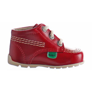 Patadas Kick Hi B Boots rojos para niños centrales