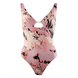 Gymshark Strappy Back Womens Rosa claro traje de baño