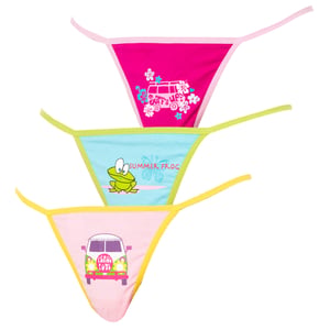Pack-3 Tangas de Hilo Fino con estampados 82329 mujer