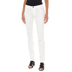 Pantalon Tejano Largo de tejido elástico 70DB50192-T092 mujer