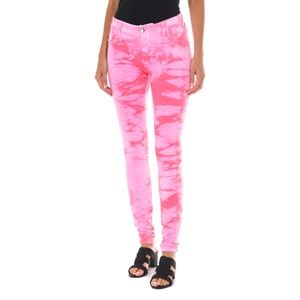 Pantalon largo de felpa con tejido elástico 10DB50210-J100 mujer