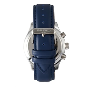 Reloj Breed Maverick con cronógrafo y correa de cuero con fecha