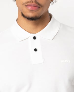 BOSS Orange Prime Camiseta Polo de Algodón Piqué para Hombre con Estampado de Logo NOS
