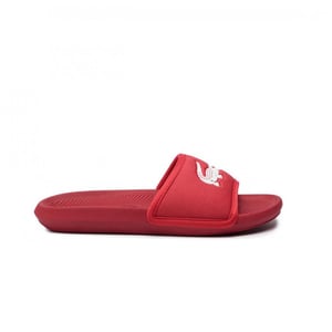 Lacoste Croco Sliding 119 3 CMA Slides rojos para hombres