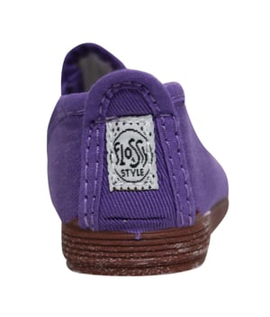 Estilo hilo dossy alparto slip on plimsolls zapatos 50055 púrpura