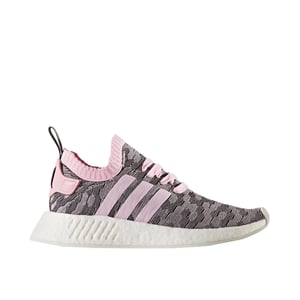 Adidas nmd_r2 primeknit para mujer rosa entrenador