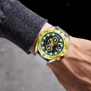 GAMAGES OF LONDON Edición Limitada Montado a Mano Vanguard Automático Dos Tonos Teal