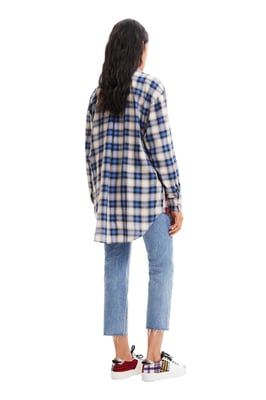 Camisa Azul Desigual para Mujer