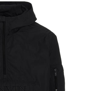 Chaqueta cortavientos con capucha y logotipo de Lanvin