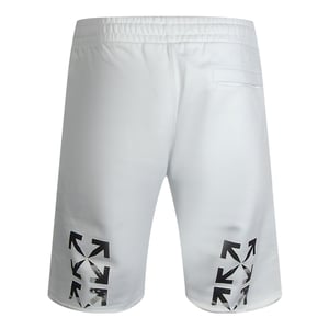 Off-White Caravaggio Arrow pantalones cortos deportivos blancos