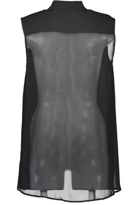 Camiseta de viscosa negra para mujer Love Moschino