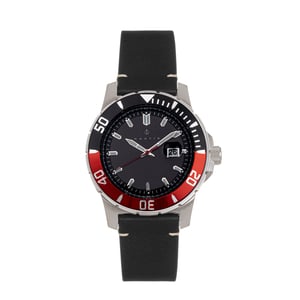 Reloj Nautis Dive Pro 200 con correa de cuero y fecha
