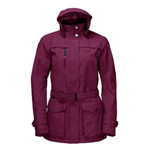 Jack Wolfskin Kimberley Womens Borgoña Parka Chaqueta