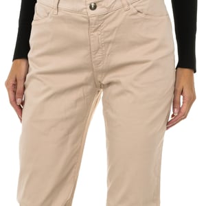 Pantalones largos de tejido elástico regular fit 6Y5J18-5N0RZ mujer