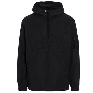 Chaqueta cortavientos con capucha y logotipo de Lanvin