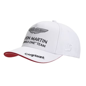 Gorra Blanca Oficial del Equipo Aston Martin Cognizant F1 para Hombre