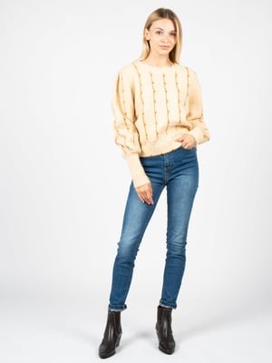 Silvian Heach Suéter Kuina de mujer beige, cremoso