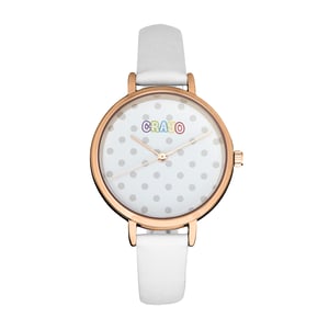 Reloj con correa de puntos Crayo