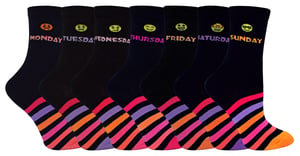 Calcetines Días de la Semana | 7 Pares | Para Niños y Niñas