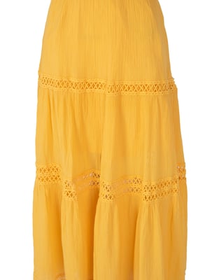 Guess Vestido Lace Up de mujer amarillo