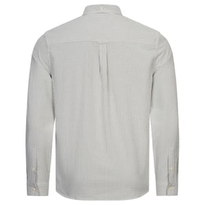 Camisa blanca de manga larga Seersucker Strike de Lyle & Scott
