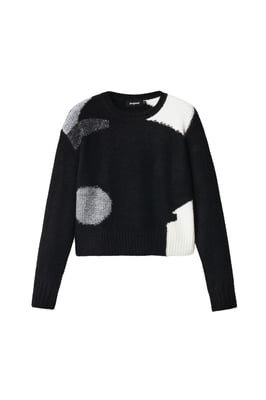 Suéter de punto negro para mujer Desigual