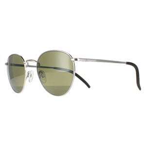 Serengeti redondo unisex plata brillante mineral polarizado 555 nm hamel