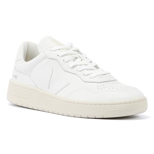Veja V-90 Zapatillas de Cuero para Hombre Blancas