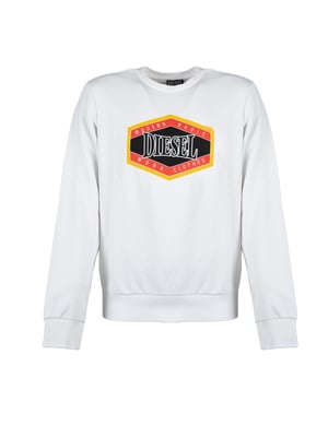 Diesel Sudadera Felpa del hombre Blanco
