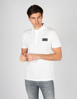 Les Hommes Polo Piqué Hombre Blanco