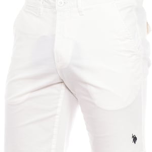 Bermuda con bajo de corte recto 67921 hombre