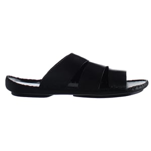 Hush Puppies Bellerin Marruecos Sliders negros para hombres