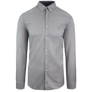 Lacoste Slim Fit Oxford Mens Gray Woven Camiseta