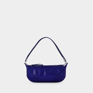 By Far Bolso Hobo Mini Amira - - Piel - Azul