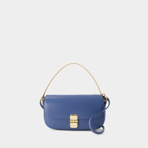 Bolso de mano Grace Chaine - A.P.C. - Piel - Azul océano