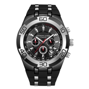 Anthony James Edición Limitada Chrono Radar Negro Montado a Mano