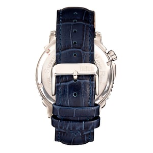 Reloj automático Reign Bauer semiesqueleto con correa de cuero