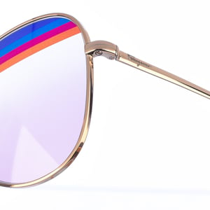 Gafas de sol de metal con forma de aviador SF172S mujer
