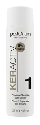 CHAMPÚ PREPARADOR CON KERATINA 250 ML.