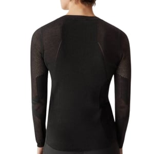 Belstaff Kai camiseta negra de manga larga con cuello redondo