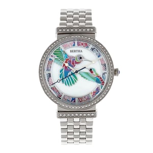 Reloj de pulsera Bertha Emily con esfera de madreperla