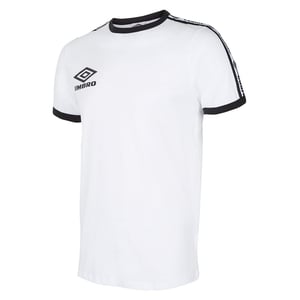 Umbro Camiseta de hombre de la tripulación de la tripulación del cuello blanco 65801U 13U