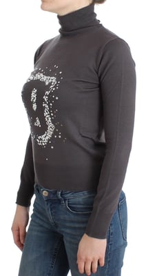 Suéter de algodón de cuello alto Galliano Brown