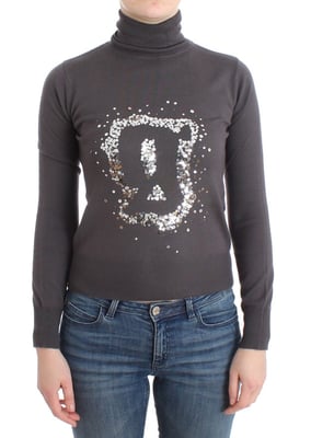 Suéter de algodón de cuello alto Galliano Brown