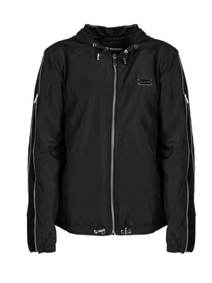 Les Hommes Chaqueta Windbreaker del hombre negro