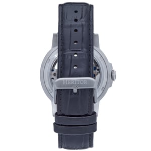 Reloj automático Heritor Davies semiesqueleto con correa de cuero