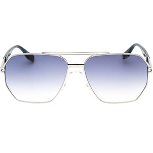 Marc Jacob Palladium gafas de sol plateadas con lentes azules