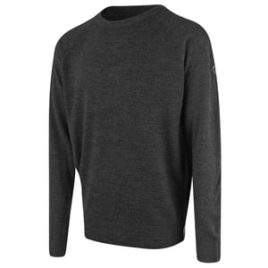 Isla verde raglan para hombre suéter de golf de carbón oscuro